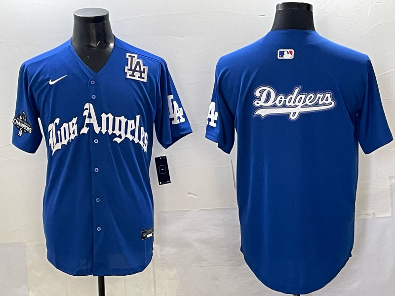 Men Los Angeles Dodgers Blank Blue 2025 Nike MLB Jersey style 0014->los angeles dodgers->MLB Jersey